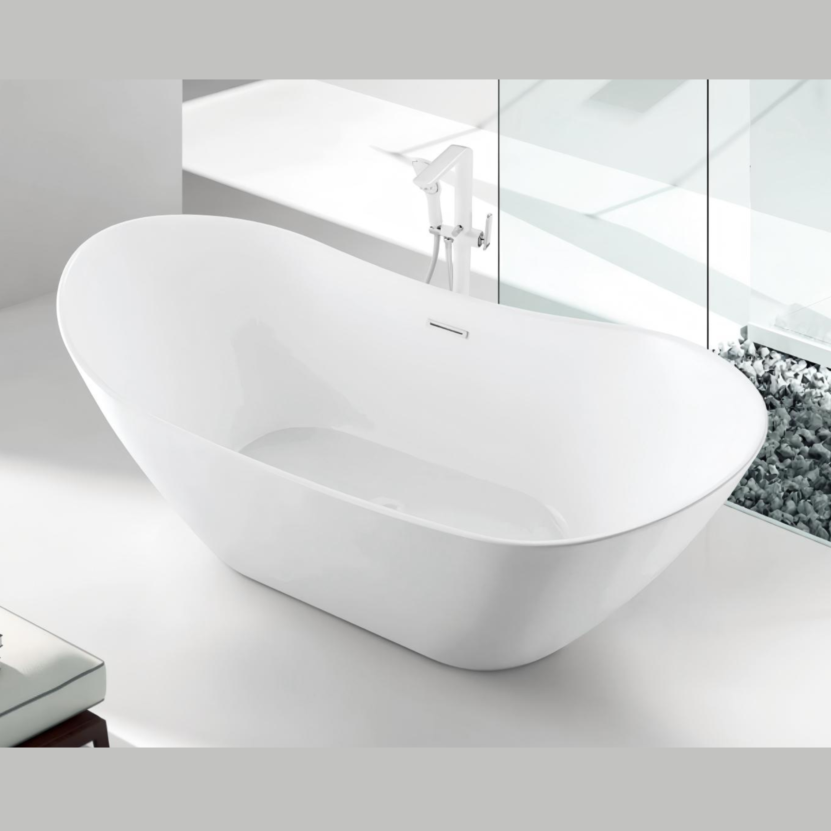 VENICE - Double High Back Freestanding Bath SP1870